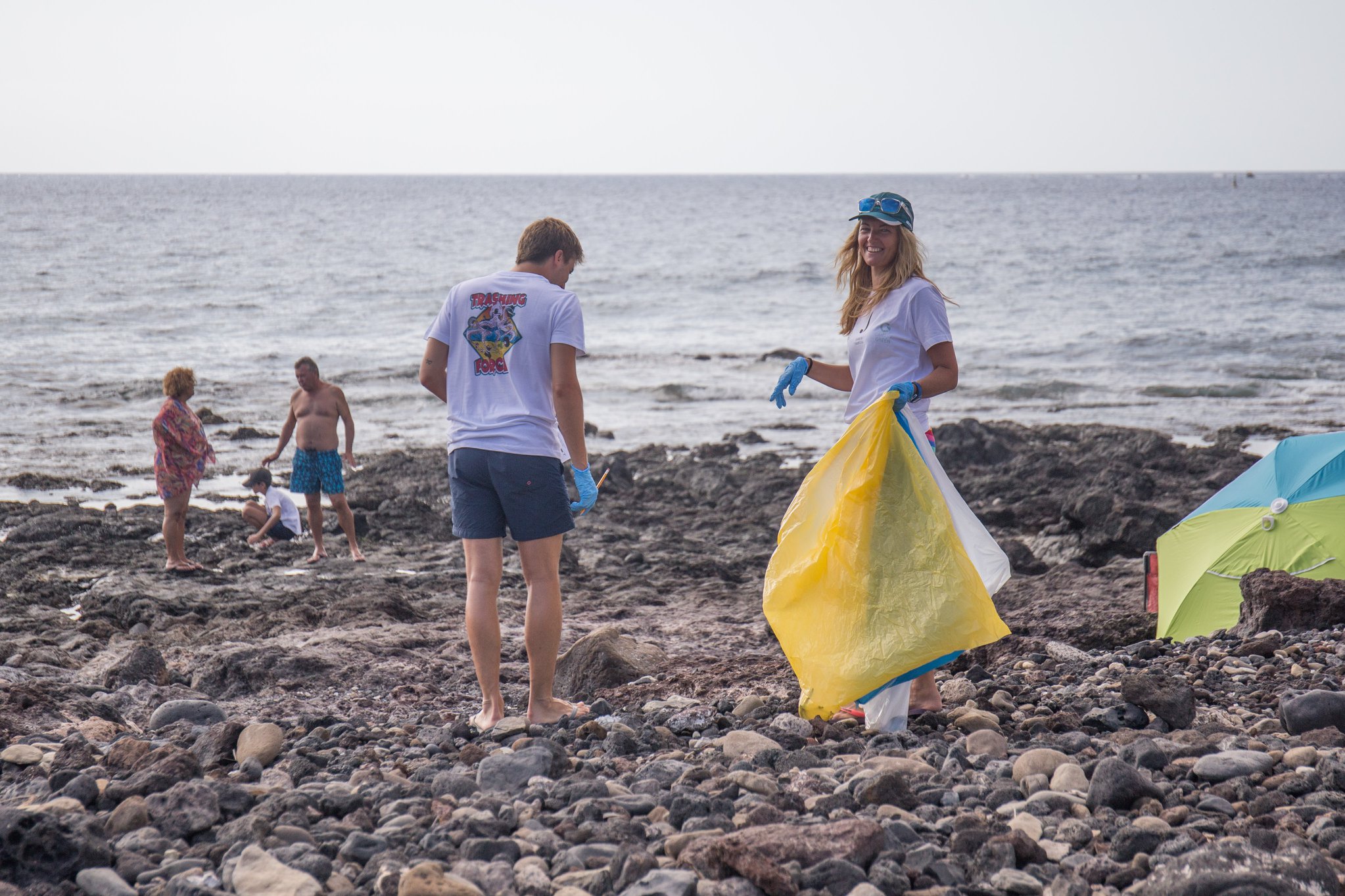 beach cleanup Canary Green