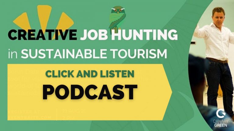 Creative Job Hunting - Sustainable Tourism John Beckley..